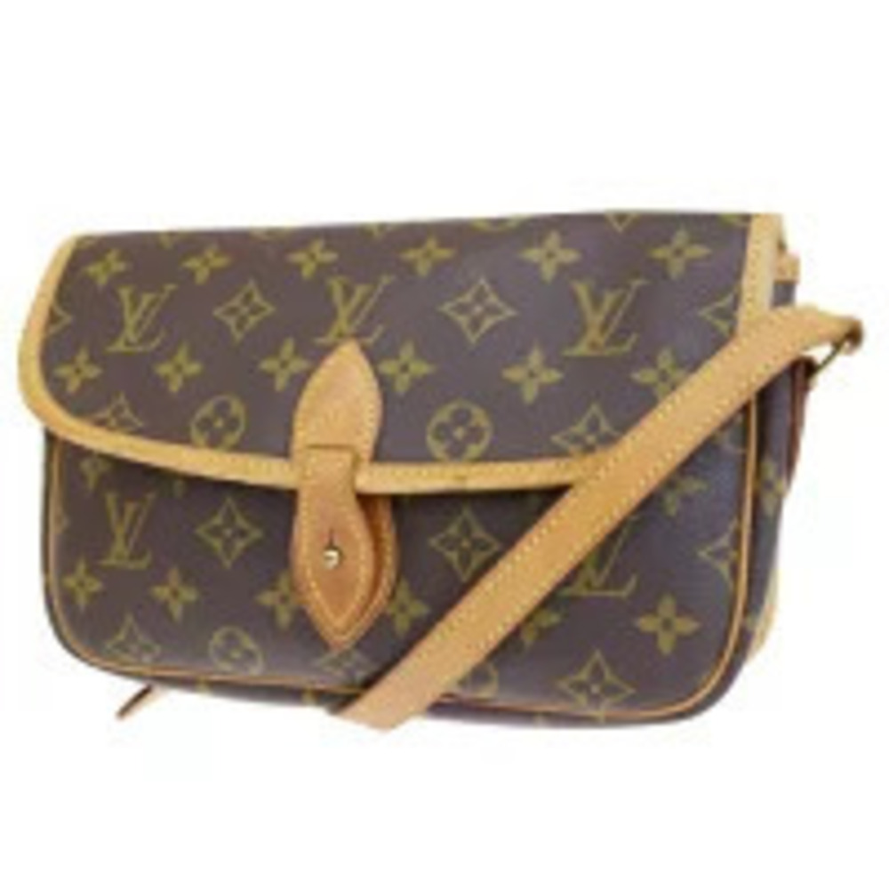 Louis Vuitton Gibeciere Shoulder Bag Monogram Leather
